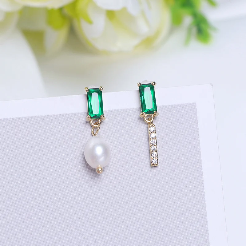 Винтажные элегантные свадебные украшения серьги с пресноводным жемчугом 2019