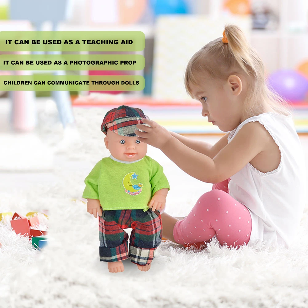 

Simulation Baby Reborn Doll Soft Silicone Plastic Cloth Body Girl Toy Realistic Toddler Children Toy Playmate Birthday Gifts