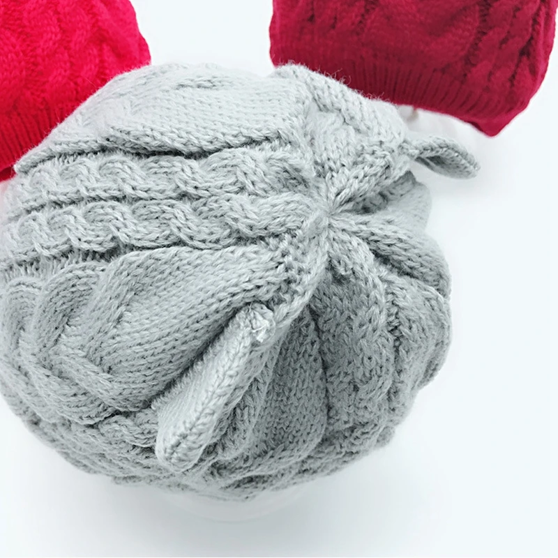 

Kids Baby Cat Ear Cap Neckerchief Outfit Infant Boys Girls Catgirl Hat Warm Thick Fleece Knit Crochet Hats Beanie Caps Scarf Set