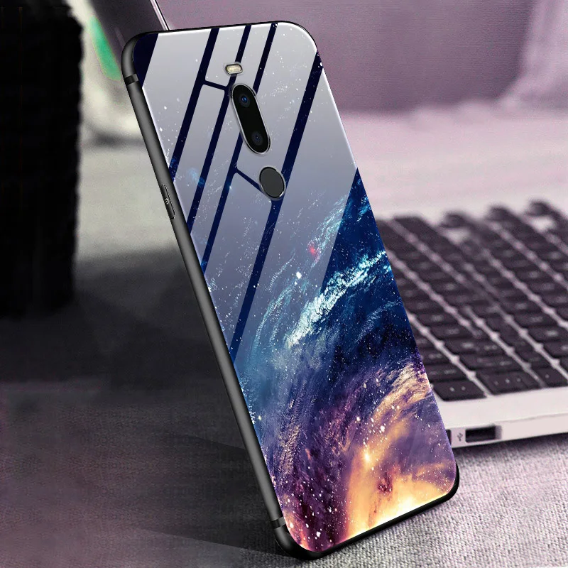 Чехол для Meizu M8, чехол из закаленного стекла «Планета космос», чехол из стекла для Meizu M8 M813H, чехол-бампер из ТПУ для Meizu M 8 M8 Shell