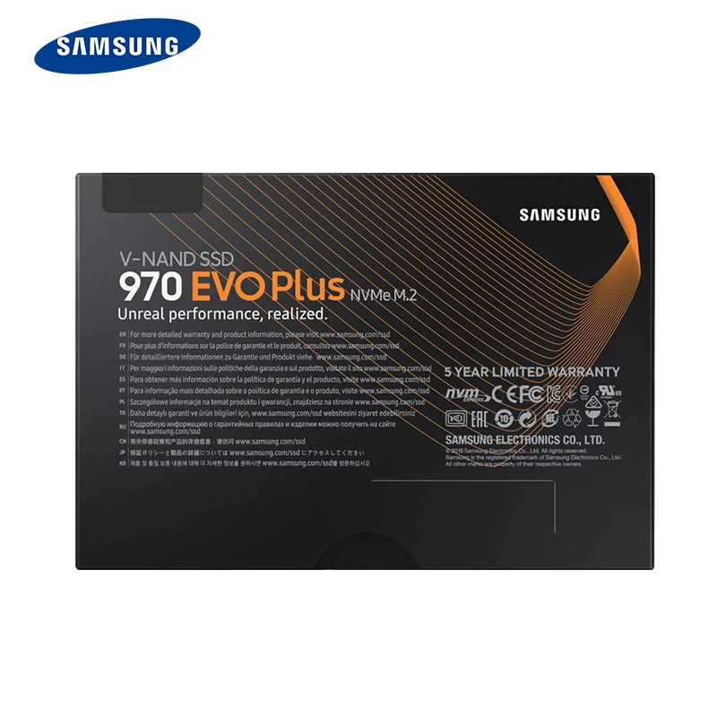 Samsung 970 EVO Plus SSD 250GB NVMe M.2 2280 SSD 500 ГБ 1 ТБ M.2 Внутренний твердотельный накопитель TLC SSD PCIe 3,0x4 NVMe 1,3 ноутбук