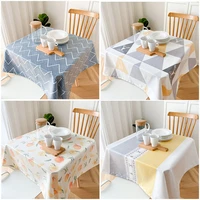 tablecloth rectangular 130cm simple printed waterproof table cover square 51 inches oilproof for party dining coffee table cloth