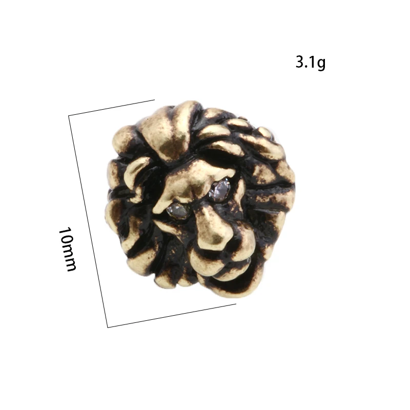 Волшебная рыба 1 шт. Лев diy бисер медь Инкрустированный белый Циркон оптовая