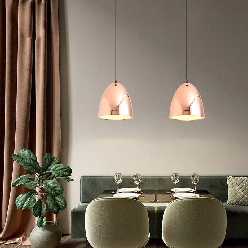 Зеркальный розовый фотосветильник креативный современный потолочный подвесной