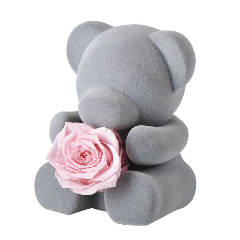 Конфеты красные свежие розы медведь Тедди с качественной подарочной коробкой