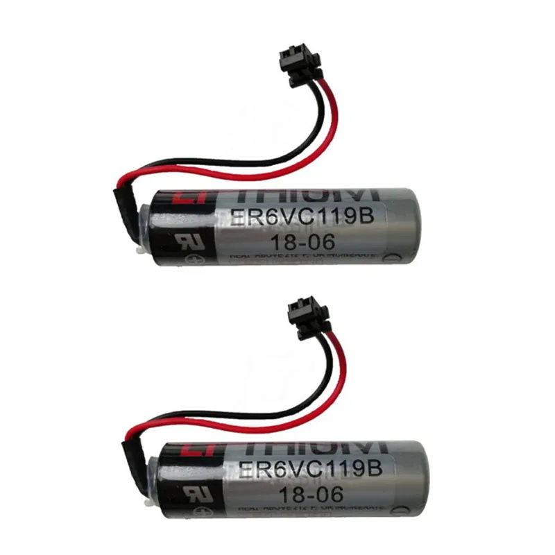Лот из 2 предметов Оригинальный Новый ER6V ER6VC119B Батарея пакет 3 6 V 2400 мА/ч ПЛК
