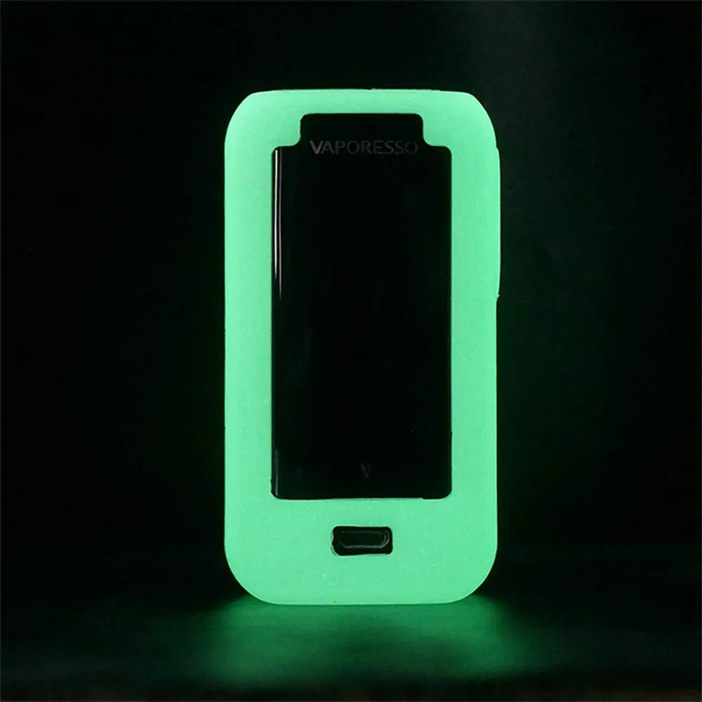 Силиконовый чехол для Vaporesso Роскошные 220W TC Kit Box Mod электронная сигарета силиконовый облегающий рукав обертывание шеллак гель - Цвет: luminous clear
