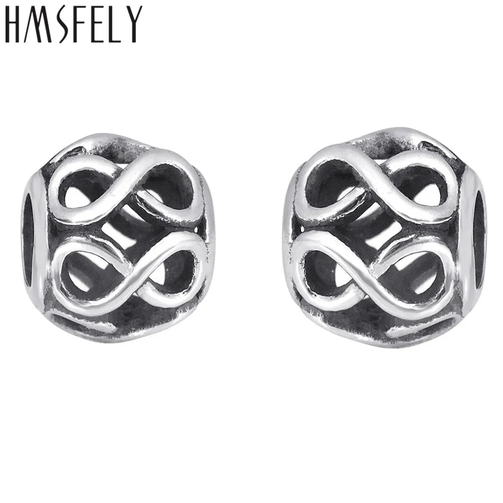 HMSFELY никогда не выцветают бусины из нержавеющей стали европейские Большие