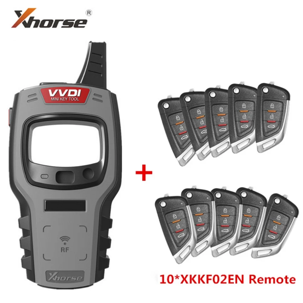 Программатор ключей Xhorse VVDI Mini Key Tool с 10 шт. универсальных пультов дистанционного