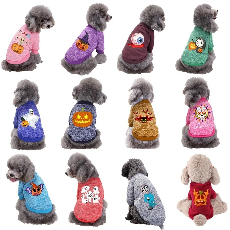 Товары для домашних животных Одежда собак тыквенный свитер собаки хлопковый
