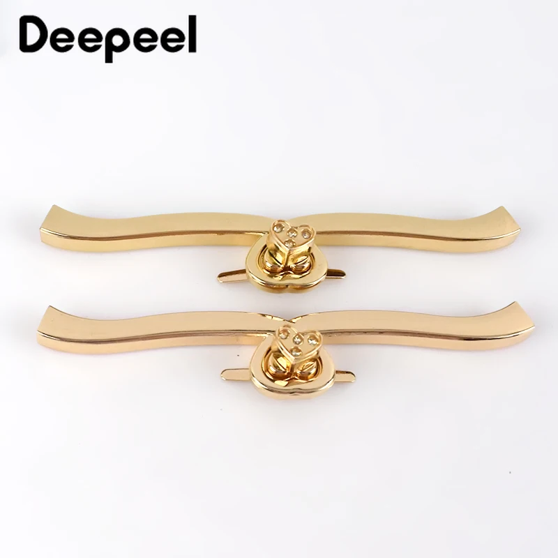 

5 шт. Deepeel, 12,5*1 см, в форме сердца, металлический поворотный замок для сумок, фурнитура, аксессуары, зажимы для «сделай сам», замки для бумажник...