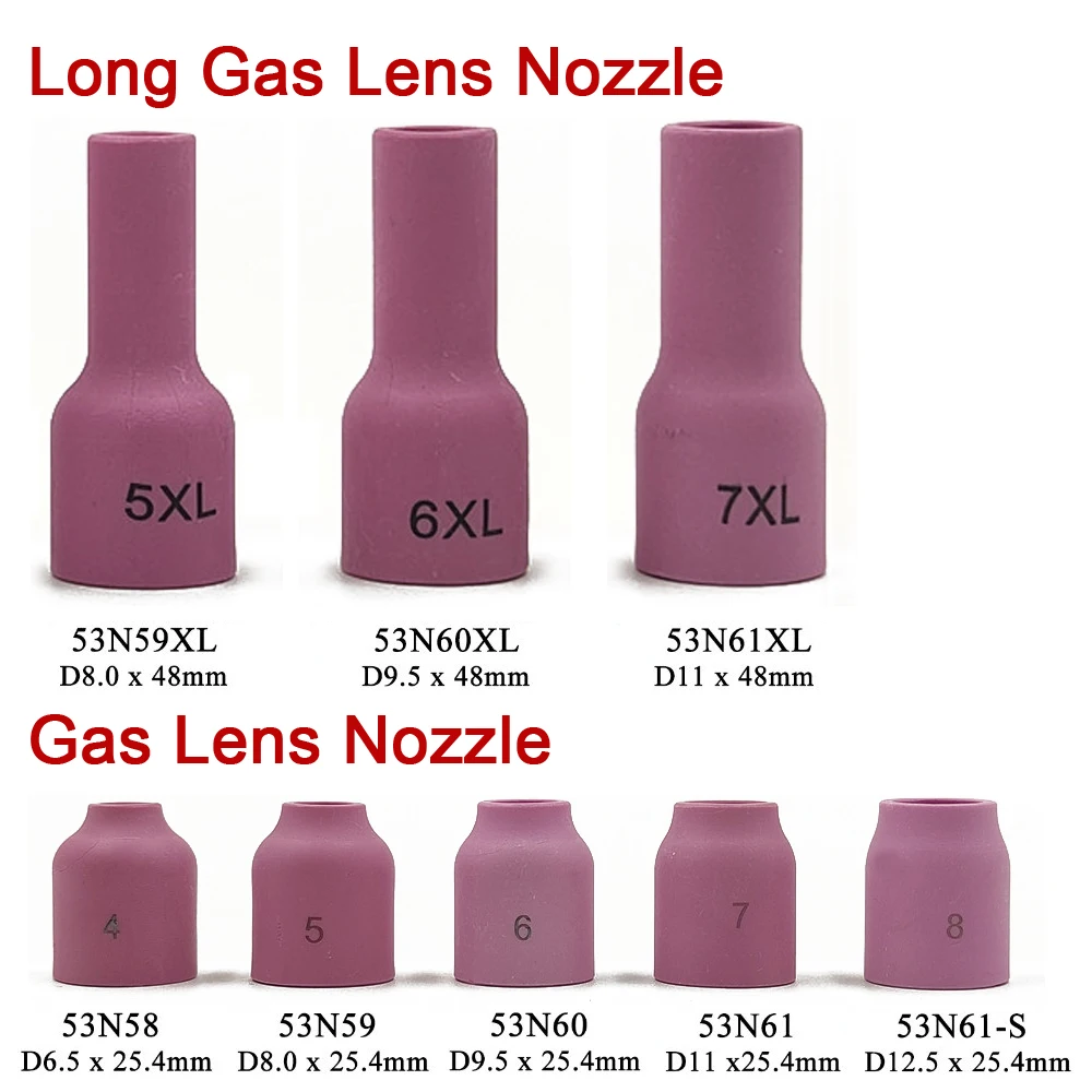 46Pcs TIG Welding Torch Stubby Gas Lens For WP9 WP20 Back Cap Collet Bodies Spares Kit Durable Practical Accessories | Инструменты