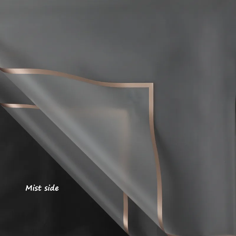 Mist side 5 шт./упак. Макарон сплошной цвет водонепроницаемая полупрозрачная бумага цветочный упаковочный материал для подарков Поставки цветов создание скрапбука своими руками бумага - Цвет: Mist side