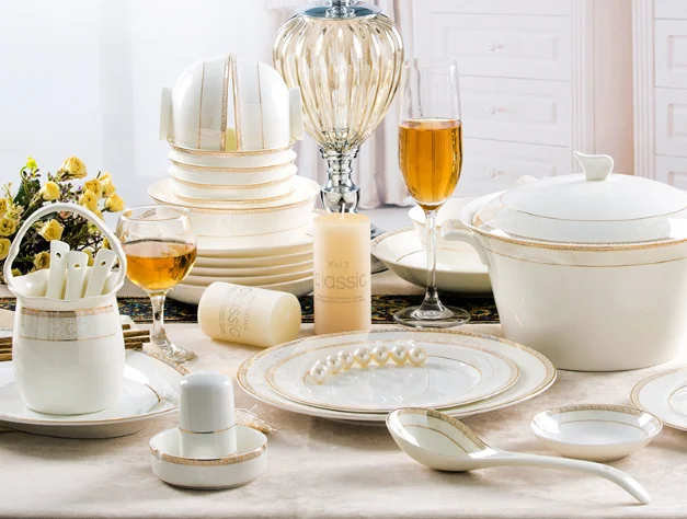 2021 модные блюда дома 56 фарфоровый набор из… предметов домашней посуды