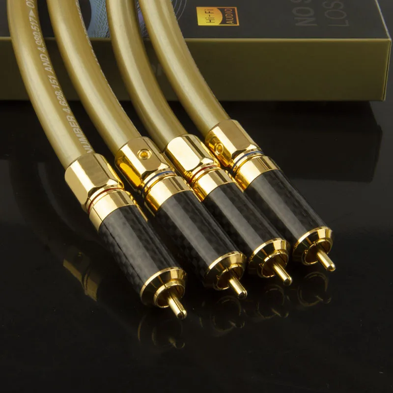 Кабель RCA 99.99% OFC 1 пара высокопроизводительный кабель для Hi-Fi аудио 2RCA к микшера |