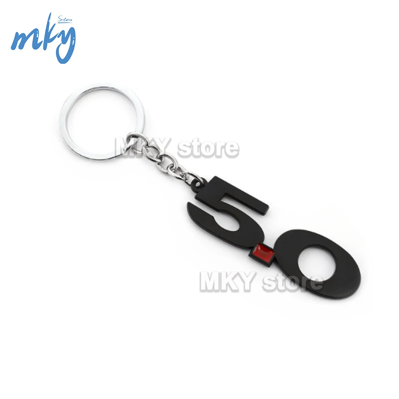 Автомобильный брелок с логотипом 5 0 кольцом для ключей цифровой Ford Mustang GT500 Cobra Land