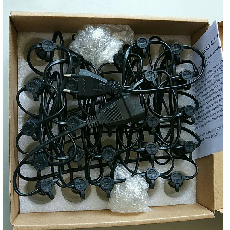 7 5 м G40 Водонепроницаемая Подвесная лампа-гирлянда наружные светильники для