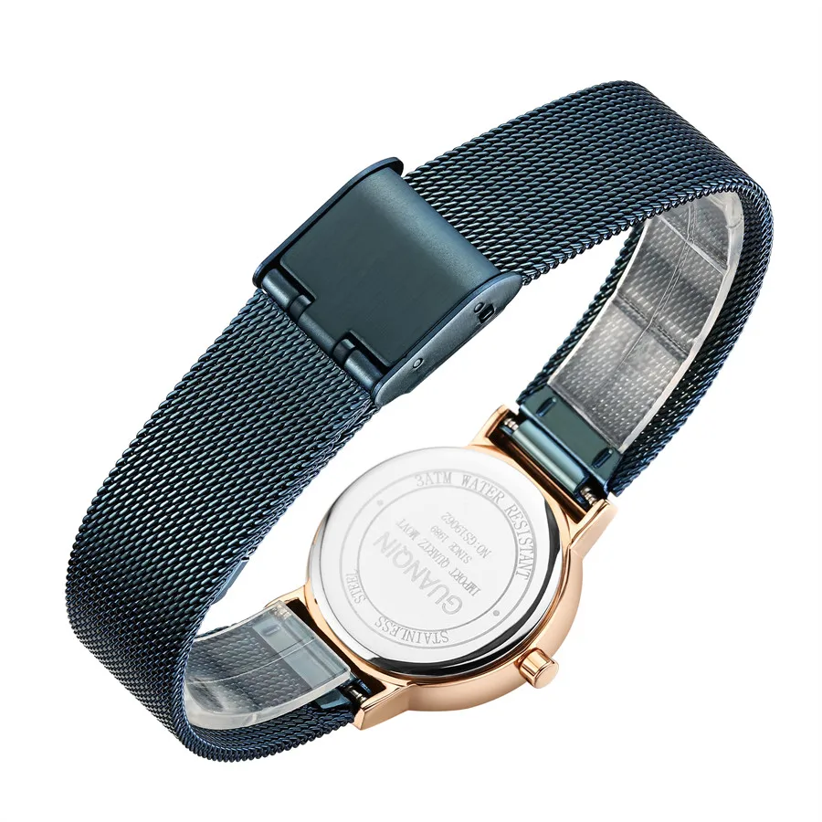 

GUANQIN Women Watches Bracelet Watch Ladies Luxury Brand Quartz Casual Watches for Woman Stainless Steel Dress Wristwatch Clock