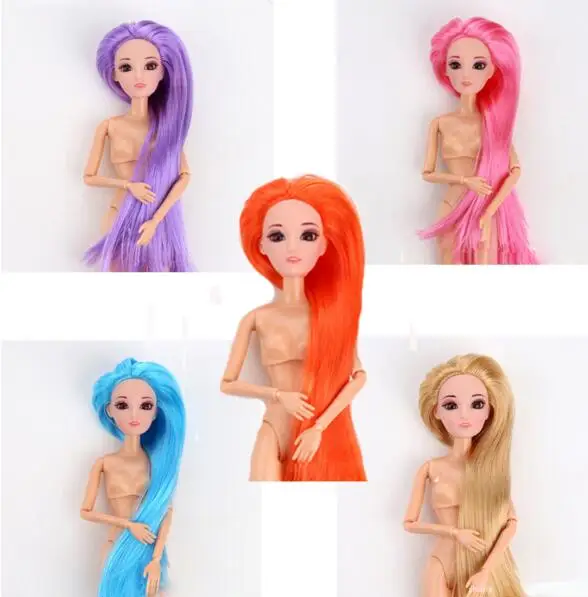 

Excellent Quality Doll Head with Straight and Curly Hair DIY Accessories for 1/6 Dolls Head
