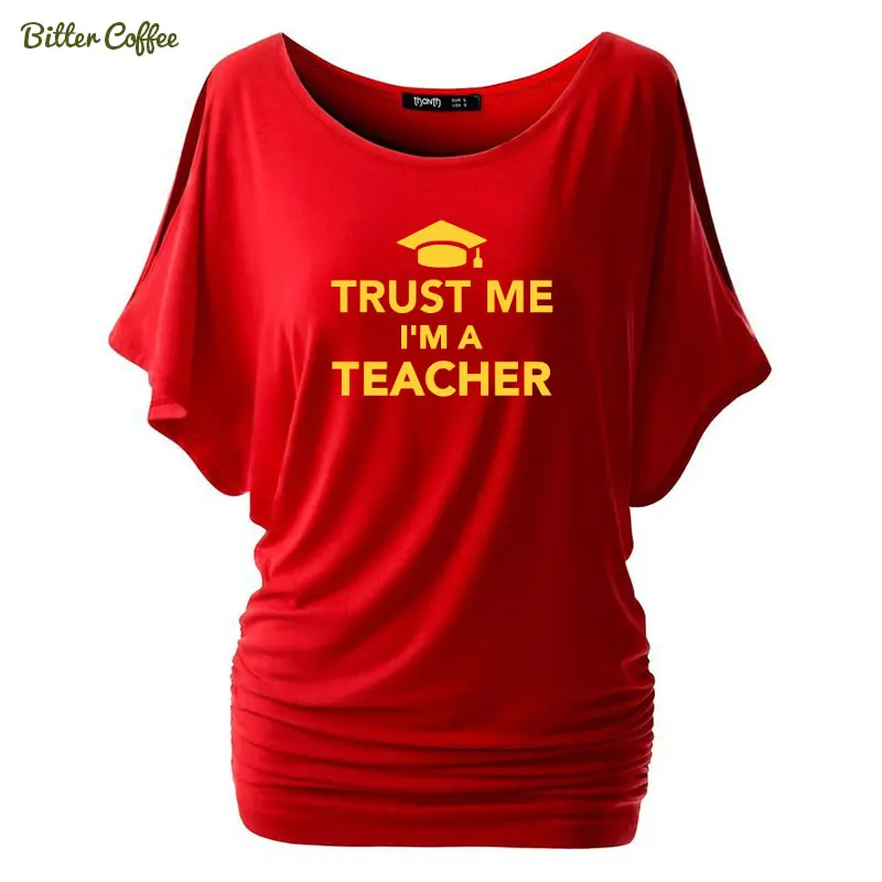 Забавная Новинка модная женская футболка TRUST ME I AM учитель повседневные хлопковые