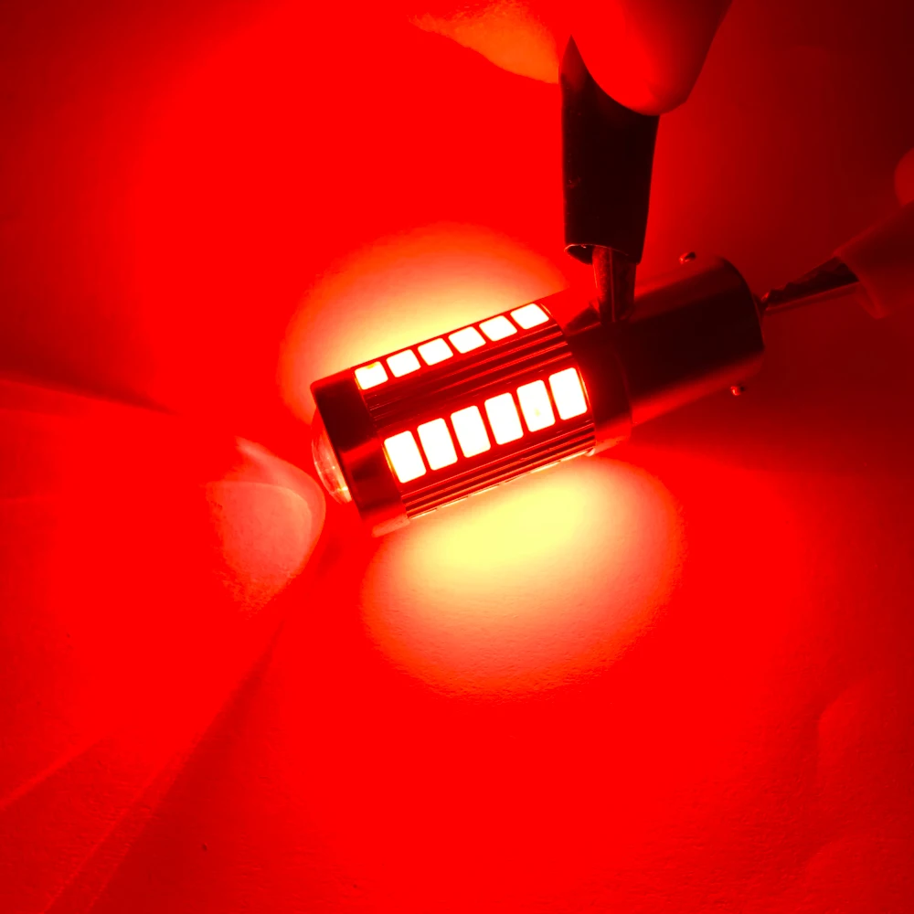 2X 1157 P21/5 Вт BAY15D PY21W BA15S P21W 33 SMD 5630 5730 светодиодный Автомобильные стоп сигналы противотуманных фар автомобиля