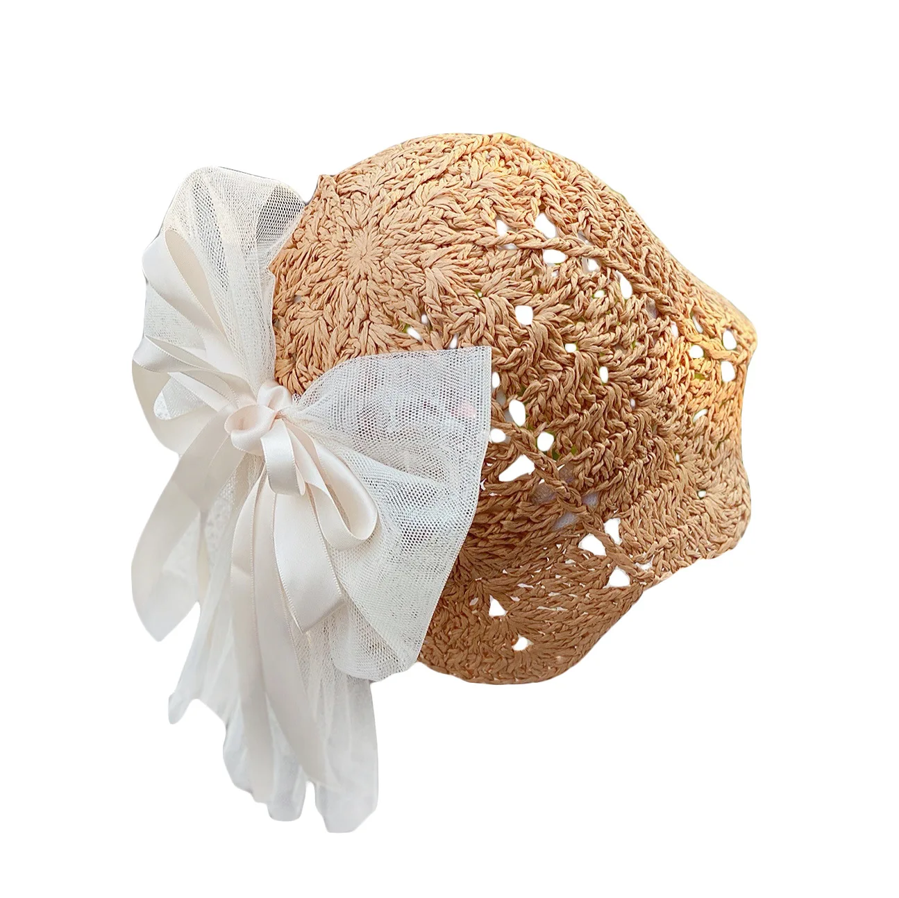 

Kids Baby Girls Summer Straw Sunshade Breathable Fisherman Hat Korean Fashion Trendy Hat Summer Sunscreen Hat 6M-6Y