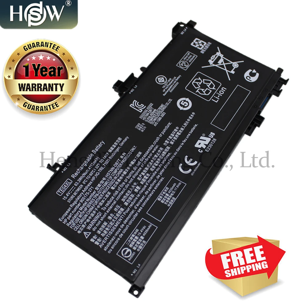 Аккумулятор для ноутбука HSW TE04XL HP OMEN 15 ax200 ax210TX ax235nd ax202na TPN Q173 905175 2C1 905277