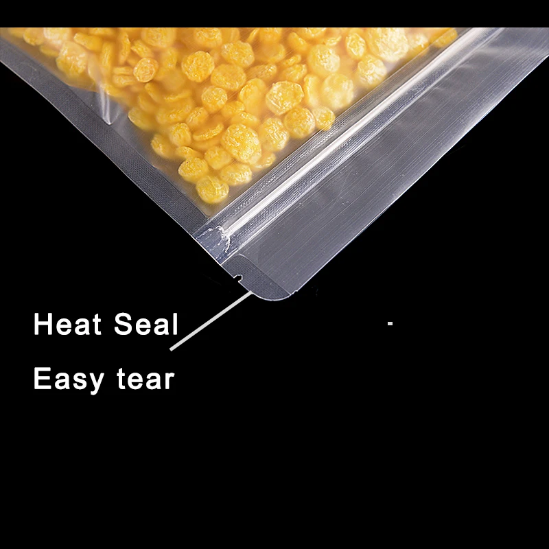 7 Размер матовые rClear пластиковые пакеты стоячий мешок молния замок пищевая