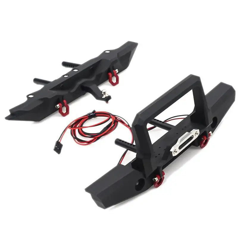 

1PCS Metal Rear Bumper with D-rings Tow hook for 1/10 RC Car Trax TRX-4 TRX4 AXIAL SCX10 I II Upgrade Parts Rear bumper