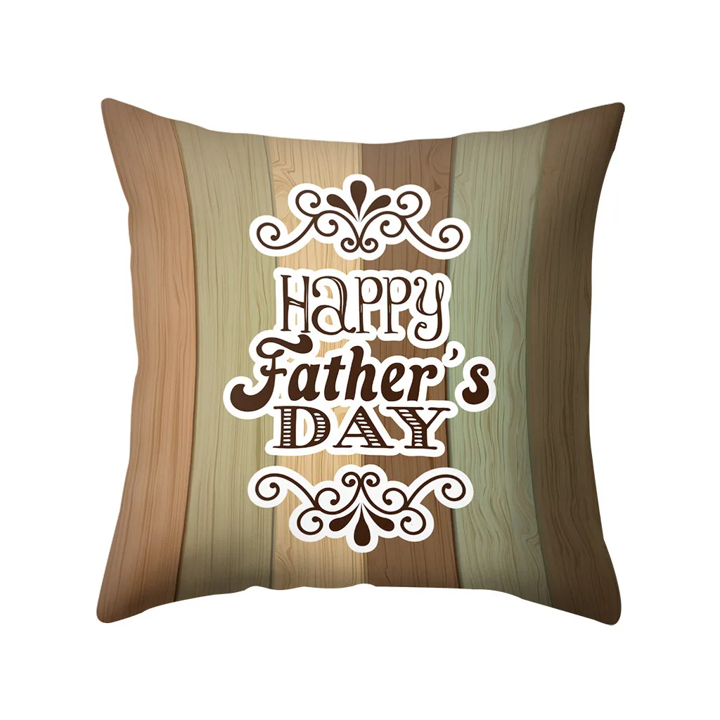 

Happy Father's Day Sofa Bed Home Decoration Festival Pillow Case Cushion Cover Poduszka Dekoracyjna Pillows Cuscini Divano