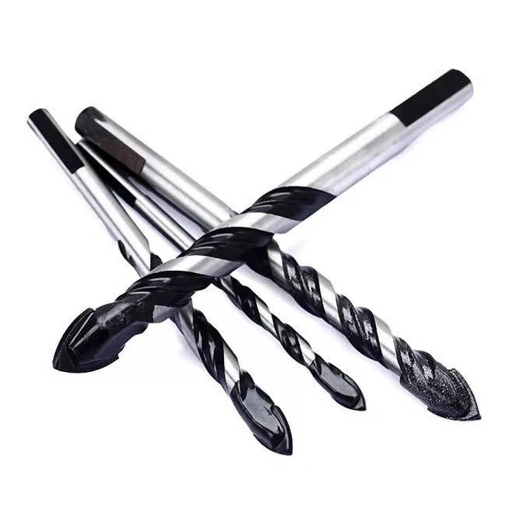

10Pcs/Set Ceramic Wall Drill Glass Tile Wall Hole Drill Bit Perforated Triangle Handle Cross Ceramic Tile Drill Bit Power Tool