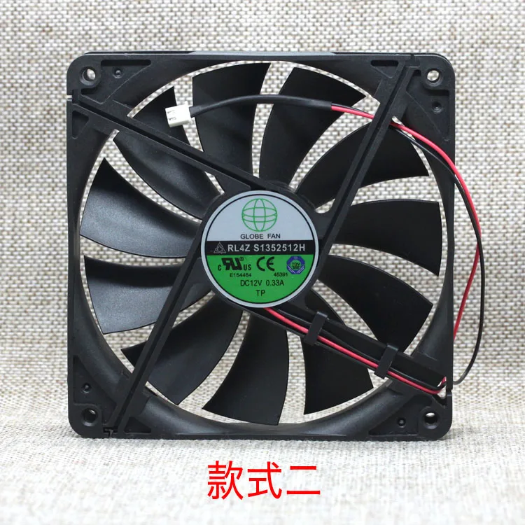 

GLOBE FAN RL4Z S1352512HH-3M / RL4Z B1352512HH B1352512H 12V 0.33A 13.5CM chassis power cooling fan 135x135x25mm cooler