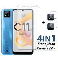 4in1 camera lens glass for realme c11 2021 c25s c21y c20a c15 tempered glass screen protector on realme c11 2021 pelicula camera