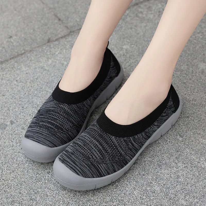 

Casual Flats Shoes Women Breathable Female Nurse Slip On Shoes Lightweight Woman Pisos Zapato Plano Mujer Zapatillas Enfermera
