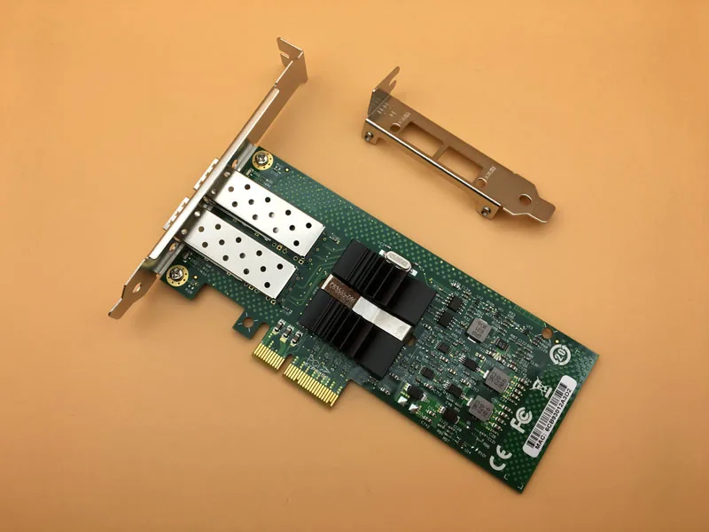 82576 микросхем двухпортовый SFP PCI-E X4 волоконный серверный адаптер NIC E1G42EF-SFP 1000 МБ