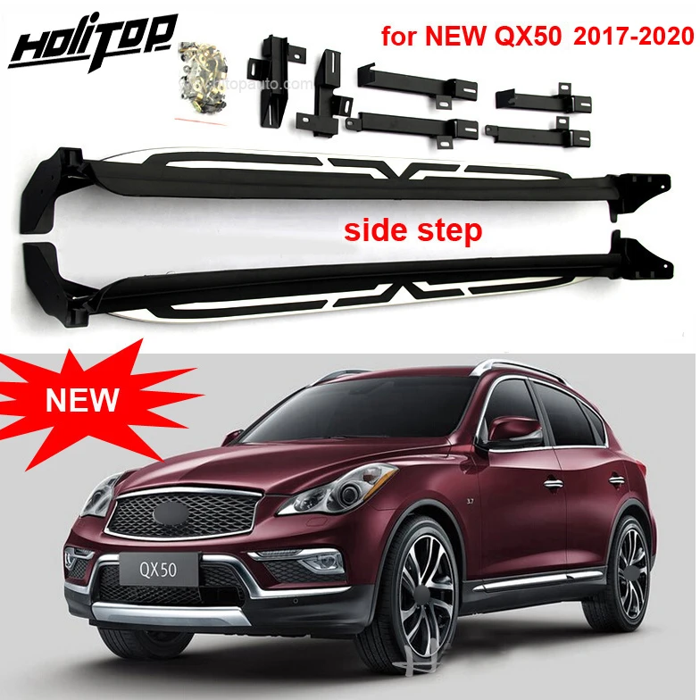Nerf бар боковая панель ходовая доска боковой шаг для INFINITI QX30 QX50 2016-2020 алюминиевый