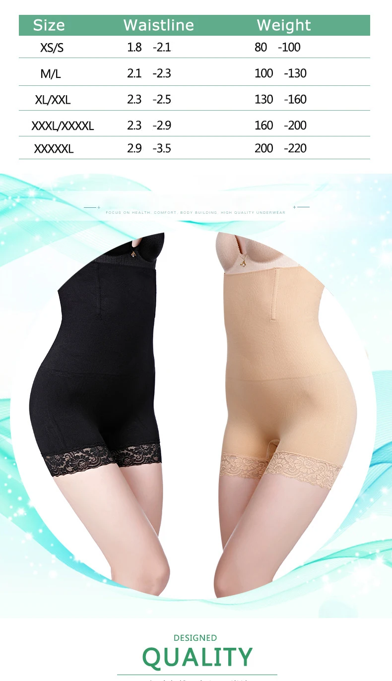 Women Body Shaper Control Slim Panties Shaped Underwear Tummy Corset High Waist Shapewear Panty Underwear Plus Size M-5XL Briefs