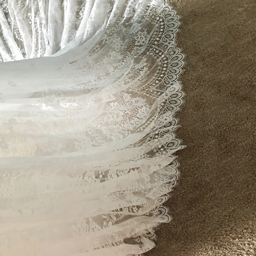 Mryarce Spitzen-Brautkleid im A-Linien-Stil, sexy Brautkleid mit Rückenausschnitt – Detail 18