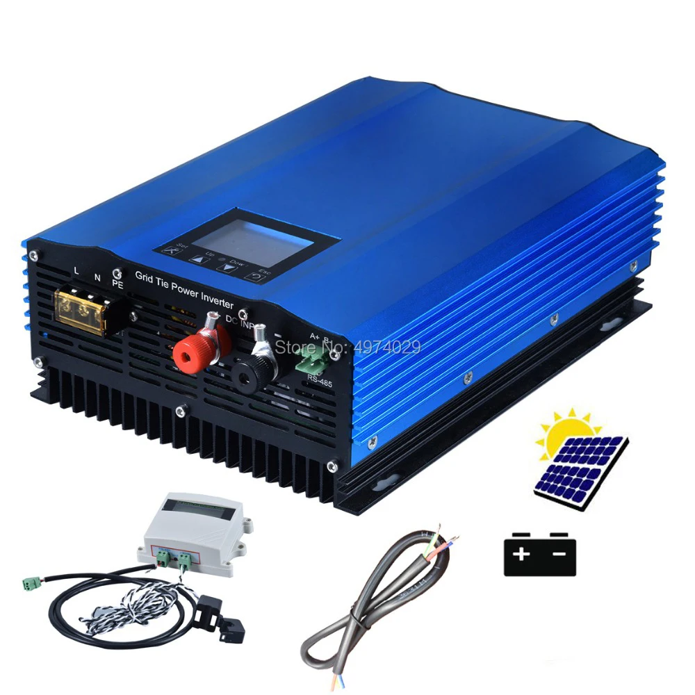 1000 Вт 1200 MPPT инвертор для солнечной батареи 24 в 48 72 В переменного тока с