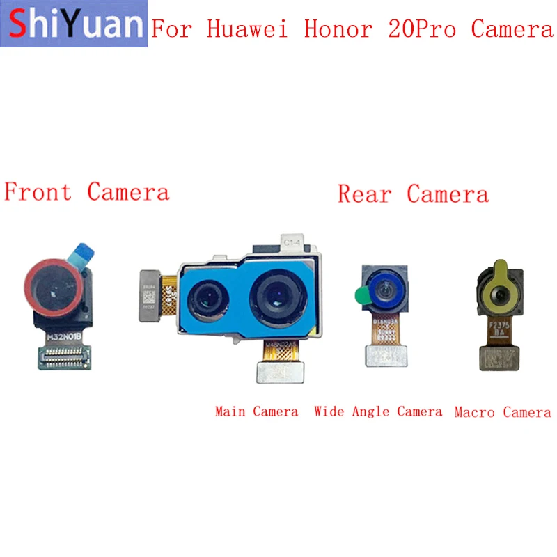Задняя Передняя камера гибкий кабель для Huawei Honor 20 Pro YAL AL10 широкоугольный