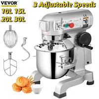 vevor electric dough machine 10152030l stainless steel commercial cream egg whisk mixer processor kitchen food stand blender