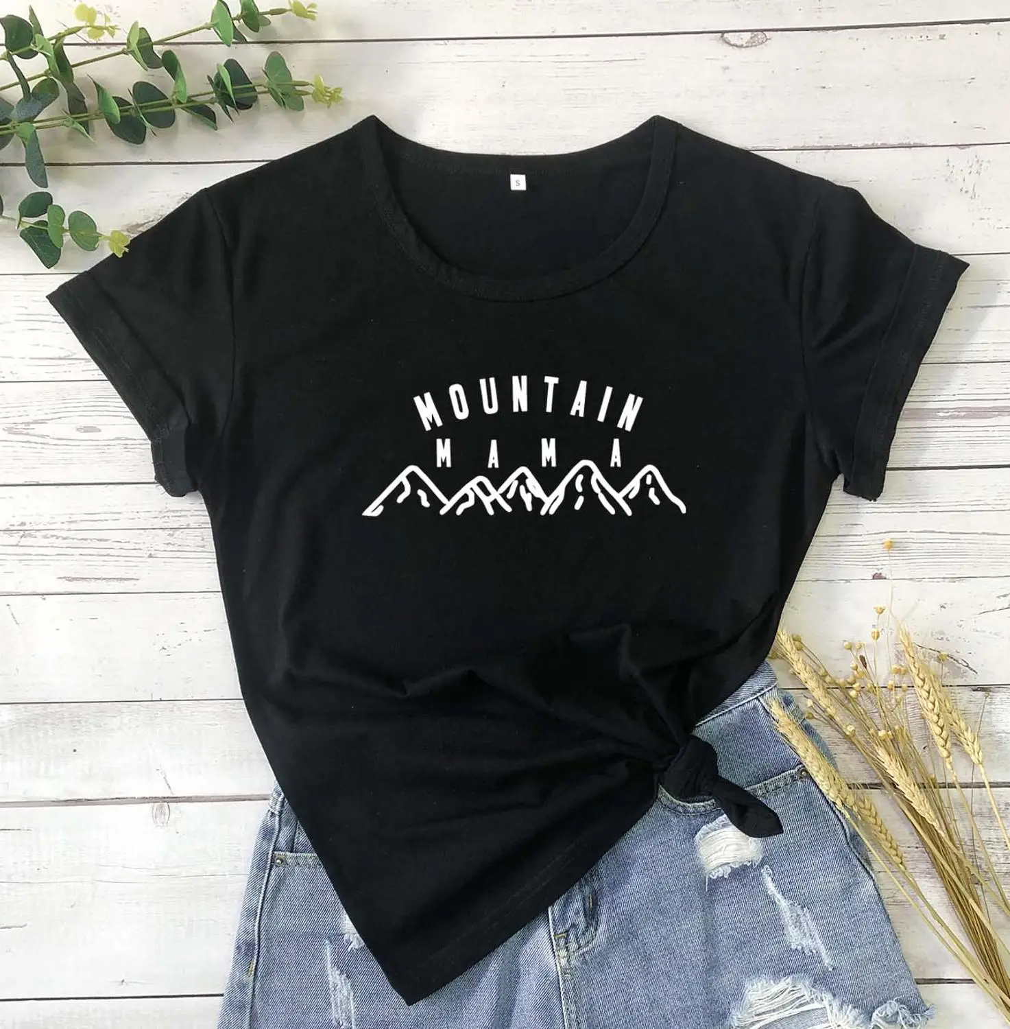 Горный I Love Mama слоган подарок матери хлопковая Повседневная гранж tumblr