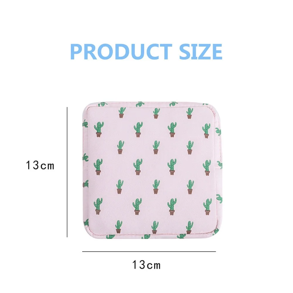 

Women Sanitary Pad Storage Bag Girl Napkin Towel Pouches Credit Card Organizer Coin Purse Cosmetics Earphone Case Holder