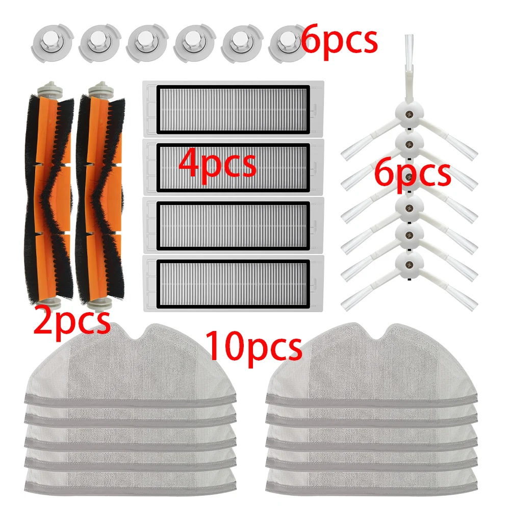 

Main Brush Side Brush HEPA Filter Suitable for xiaomi vacuum 2 roborock s50 xiaomi roborock Mi Robot parts filters