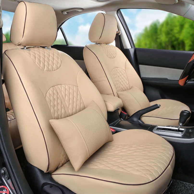 Комплект чехлов для автомобильных сидений из экокожи|leather car seat|pu leather seatleather seat cover