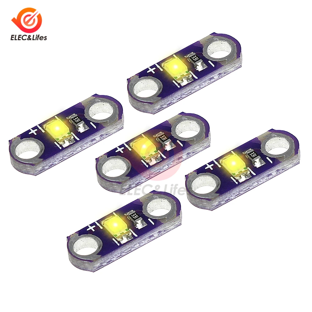 5 шт. мини LilyPad SMD светодиодный модуль красный/синий/зеленый/желтый/модуль белых