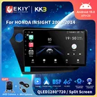 EKIY QLED DSP Android 10 Автомобильный мультимедийный проигрыватель для HONDA вискоза 2009-2014 WIFI GPS Navi Стерео Аудио Видео плеер умный магнитофон