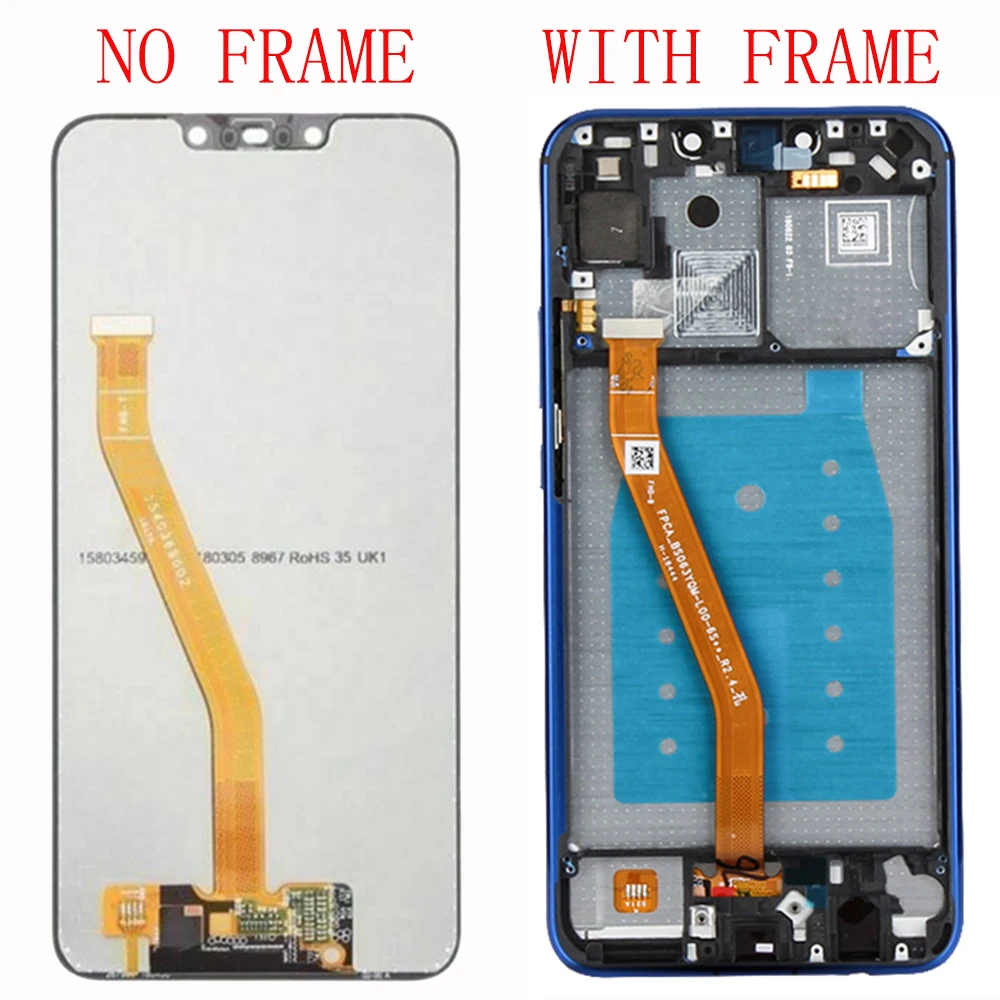 Новый ЖК дисплей для Huawei Nova 3i + рамка экрана P Smart Plus дигитайзер Замена