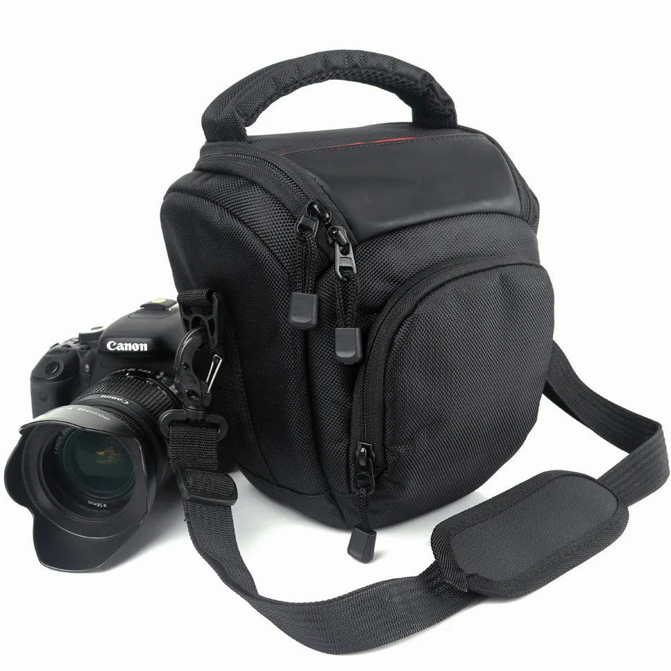 waterproof dslr camera bag backpack case shoulder bag for canon eos 1300d 750d 200d camera photo slr fotografia foto case free global shipping