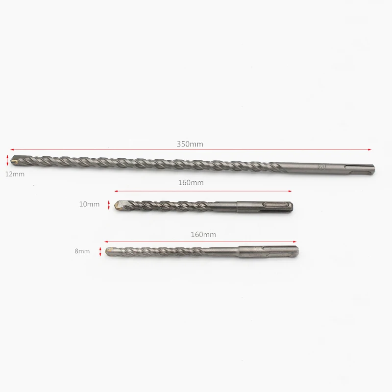 5pcs SDS Plus Drill Bit Double Flutes YG8C for Wall Concrete Brick Masonr Masonry Tool |